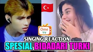 Singing Reaction‼️Cover Song THE SWEETIST GIRL FROM TURKISH ometvinternasional [upl. by Yrebmik766]