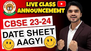 🔔 CBSE Date Sheet 2024  Class 10th  Class 12th  PDF Download 🔔 [upl. by Akere]