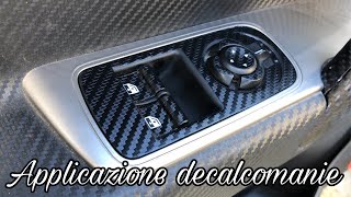 Applicazione decalcomanie alza cristalli su Alfa Romeo MiTo [upl. by Llerrahs]