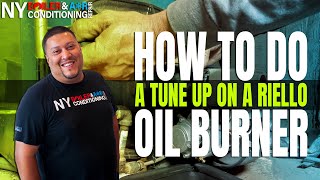 How to do a Tune up on a Riello Oil Burner [upl. by Derfliw533]