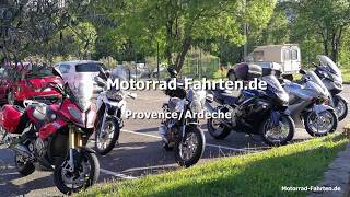 Motorradfahrtende  Provencetour Tagesetappe Ardeche [upl. by Loyce]