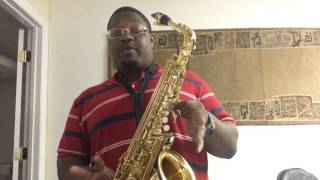 quotLet it Rainquot Raw Tutorial Part 2 in Original Key Alto Sax Key of A [upl. by Nyasuh]