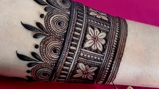 Easy 3D Style Floral Henna Design  Simple Bridal Mehndi  Bhrwa Mehndi  सुंदर मेहंदी डिजाइन [upl. by Grobe974]