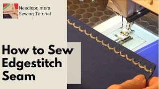 How to Edgestitch Topstitch [upl. by Valerlan]