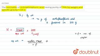 Extraction of Phosphoric Acid Through Distillation [upl. by Bran]