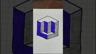 3D Drawing Simple art shorts ytshorts youtubeshorts drawingshort youtube [upl. by Marvin742]