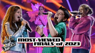 TOP 5  MOST viewed FINAL performances of 2023  The Voice Kids 2023 [upl. by Juanita251]