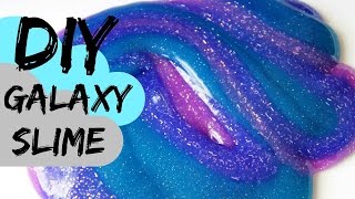 How to Make Glitter Galaxy Slime Recipe 3 [upl. by Sherye]