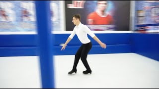 Professional Ice Skating on Synthetic Ice  PLASTICE [upl. by Reynard]