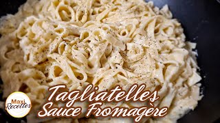 Tagliatelles Sauce Fromagère Recette Facile et Rapide [upl. by Ialocin601]