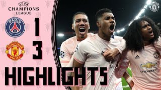 Highlights  Solskjaers young stars stun PSG  PSG 13 Manchester United  UEFA Champions League [upl. by Ramed]