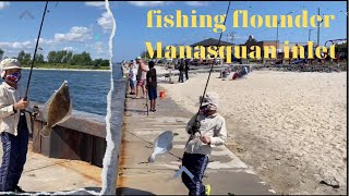 Fishing the Manasquan Inlet New jersey for Flounder [upl. by Juditha263]