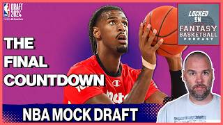 NBA Draft 2024 Final Mock Draft amp Dynasty Rookie Tiers Revealed [upl. by Lladnor]