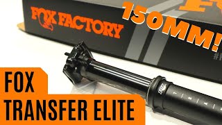 The Fox Transfer Performance Elite Dropper Post 316mm 150mm Seatpost Feature Review amp Actual Weight [upl. by Noami766]