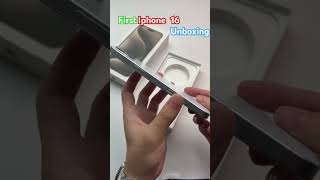 First iphone 16 unboxing iphone16 apple unboxing [upl. by Stearn]