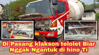 Tutorial Cara Pasang Klakson Telolet di Hino Truk [upl. by Negris]