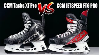 CCM Tacks XF Pro vs Jetspeed FT6 Pro skates hockey skates review  Which is better [upl. by Lellih287]