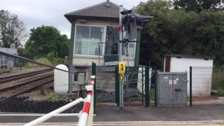 Fiskerton Station Level Crossing Notts Sunday 15072017 [upl. by Airamak]