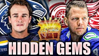 HIDDEN GEMS FOR THE VANCOUVER CANUCKS amp DETROIT RED WINGS [upl. by Zach73]