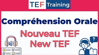 TEF compréhension Orale Nouveau TEFNEW TEF [upl. by Arst]