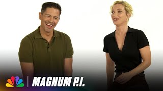 Magnum amp Higgins Answer The Internet’s Juiciest Questions  Magnum PI Season 5  NBC [upl. by Belicia]