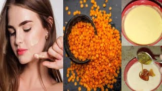 Red Lentils Masoor Dal Ubtan Glowing Flawless Skin Whitening Face Pack [upl. by Cassius]