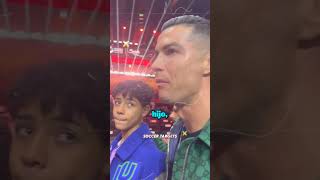 Cristiano Junior hizo llorar a Ronaldo por un Bugatti 🥺💔 [upl. by Chaffin]