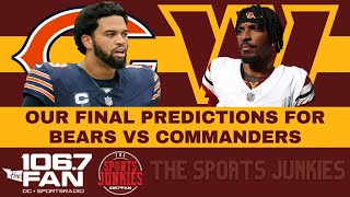 bears vs commanders Predictions  Sports Junkies [upl. by Dor]