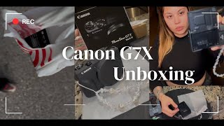 CANON G7X MARK III UNBOXING  ACCESSORIES [upl. by Eniamert679]