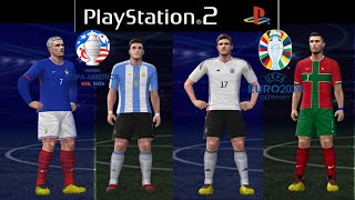 PS2  Actualización PES 2024 en ESPAÑOL MARZO   New KITS amp PROMESAS by JRPLAYCO [upl. by Dickman956]