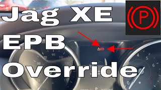 Jaguar XE EPB Override How to Turn Off the Electric Park Brake on a Jaguar XE and E Pace and Evoque [upl. by Sonnnie]