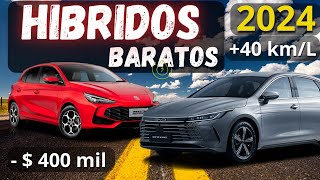 Los 9 AUTOS HIBRIDOS más BARATOS en México 2024  2025 [upl. by Iras657]