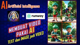 CARA MUDAH Membuat VIDEO CERITA KARTUN ANIMASI 3D Menggunakan AI LEONARDO  RUNWAY  VIDEO [upl. by Tine]