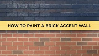 How to Paint a Brick Accent Wall with a Paint Sprayer [upl. by Jary805]