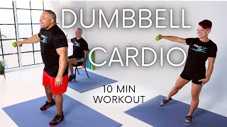 10Min One Dumbbell Cardio Workout  Strength Exercises for Seniors amp Beginners [upl. by Ardnossak]