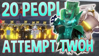 YBA 20 PEOPLE ATTEMPT TWOH SKIN [upl. by Anella800]