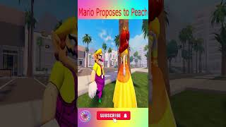 Mario Proposes to Peach  Funny Moments  Mario Plays ROBLOX Shorts [upl. by Conall]