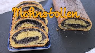 MOHNSTOLLEN REZEPT  Polnischer MAKOWIEC Weihnachtsstollen  Mohnkuchen Adventskalender 18 [upl. by Harlie]