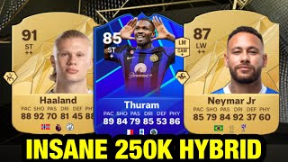 INSANE 250K SQUAD BUILDER HYBRID IN FC 25 ULTIMATE TEAM  HAALAND THURAM amp NEYMAR [upl. by Phineas145]