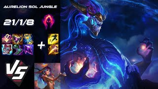 JUNGLE Aurelion Sol vs Lillia  NA Grandmaster Patch 1416 [upl. by Siul236]