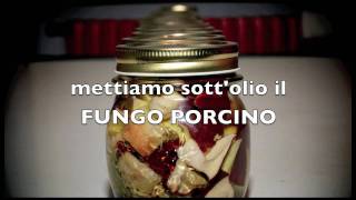 HOW TO il Fungo Porcino sottOlio  Direttamente dalla Valtaro [upl. by Olathe]