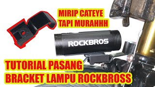 Tutorial Pemasangan Zeed Bracket Lampu Rockbros R1400 [upl. by Tollman213]