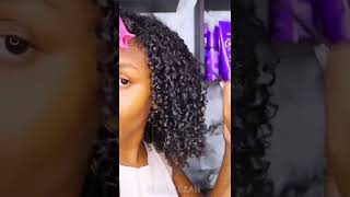 Curl shaping  defining method on 3B3c natural hair 👩🏽‍🦱 [upl. by Aihsercal]