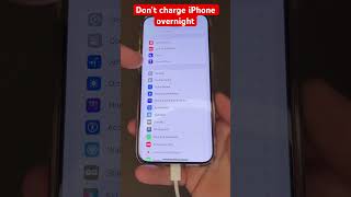 Don’t charge iPhone overnight iphone tips [upl. by Aztilem]