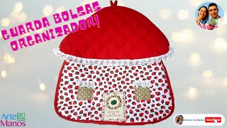 🔴🍓Cómo hacer un GUARDA BOLSAS para reciclar y decorar la cocina🍓 Arte en Tus Manos [upl. by Wain379]