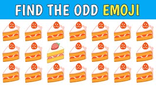 Find The Odd Emoji  Unlock the Emoji Mystery Spot the Odd One Out Challenge  Incredible Quiz [upl. by Lahey]