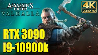 Assassin’s Creed Valhalla  RTX 3090  i910900K Benchmark 4K1440p1080p Ultra Settings [upl. by Ace850]