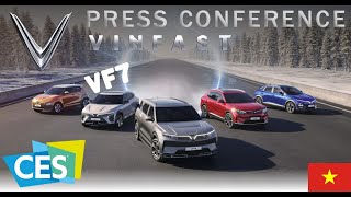 8K FULL Vinfast Press Conference at CES 2022  American Debut EV VF7  MORE [upl. by Berners922]