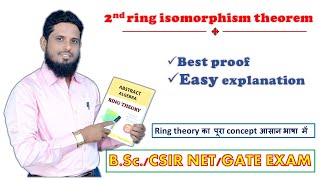 2nd theorem of ring homomorphism II second ring isomorphism theorem II ring theory abstractalgebra [upl. by Rawde612]