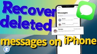 How to recover deleted text messages on iPhone get back permanently deleted Messages and iMessages [upl. by Lieno]